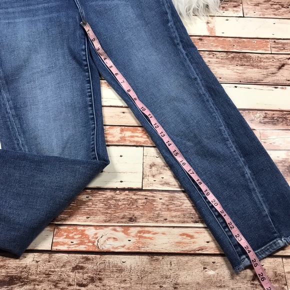Liverpool straight crop jeans w/ frayed hem - Picture 2 of 6